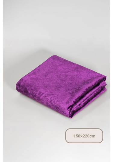 Elart Kadife Masa Örtüsü Dikdörtgen 150x220 Cm Mor Mor