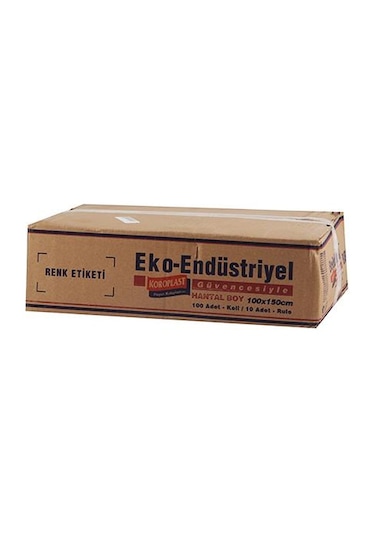 Koroplast Eko Endüstriyel Hantal Çöp Torbası 10 Adet 10 Rulo