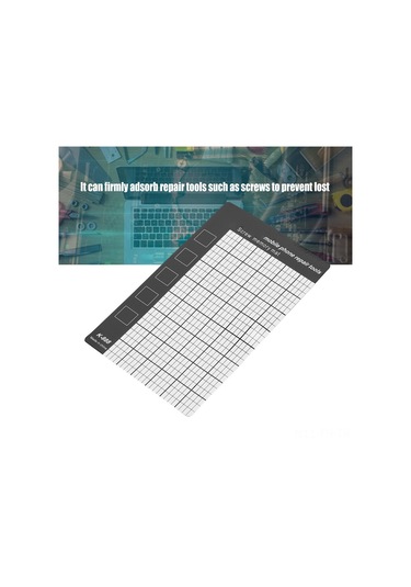 Folinda Ev Telefon Tamiri İçin Evrensel Manyetik Vida Tutucu, Izgara Desenli Parça Takip Matı, Kayıp Olmasını Engeller