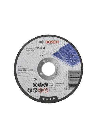 Bosch - 115 2,5 Mm Expert Serisi Düz Metal Kesme Diski Taş