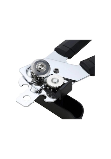 Yaratıcı Güçlü Konserve Açacağı Basit Çok Fonksiyonlu Açacak Bıçak Şişe Açacağı Plastik Saplı Manuel Konserve Açacağı Mutfak Aleti Siyah