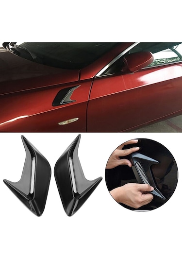 Üniversal Piano Black Kaput Çamurluk Venti Izgarası Sağ Sol Scoop