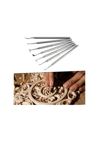 Suntek 7 Adet Kil Aracı Heykel Bıçağı Modelleme El Aleti