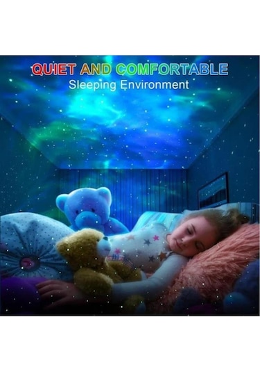 Torima Lw-6 Mini Beyaz Yıldız Projektör Astronot Işıklı Galaksi Samanyolu Projektör Gece Lambası Beyaz