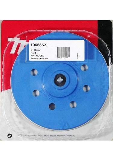 Makıta 196685-9 Cırtlı Taban Bo6030 Bo6040 Sert Taban  150Mm