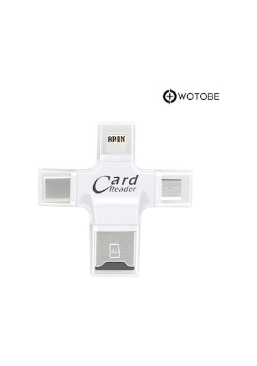4'ü 1 Arada Usb 3.0 Sd/tf/cf/ms Uyumlu Bellek Kartı Adaptör Kart Okuyucu