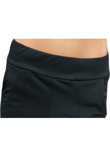 Reva Kadın Yüksek Bel Toparlayıcı Cepli Likralı Esnek Spor Tayt Siyah siyah