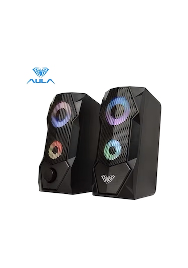 Aula N-301 10w Masaüstü Rgb Gaming Oyuncu Pc 1+1 Speaker Hoparlör
