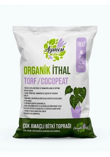 10 Litre Organik İthal Çok Amaçlı Bitki Toprağı - Çiçek, Sebze