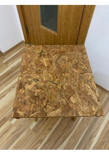 Apak Ahşap Osb Yüzeyli Katlanır Masa 60 CM 50 CM Bambu