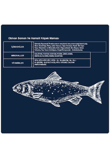 Obivan Hypoallergenic Somonlu & Hamsili Köpek Maması 15 Kg