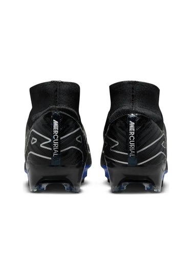 Nike Zoom Superfly 9 Elite Fg Çoraplı Erkek Profesyonel Krampon Siyah-mavi Siyah - Mavi