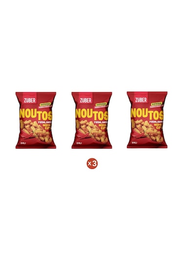 Züber Noutos Fırınlanmış Nohut Cipsi Chili 55 G 3 Adet