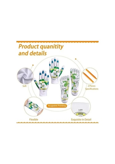 Tysm Renkli Akupresür Eldiven & Çorap Seti, Masaj Aletleri, Çok Renkli Refleksoloji Eldivenleri Çok Renkli