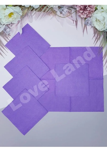 Love Land Doğum Günü Kutlaması İçin Kağıt Mendil 32 Adet 159992015 Violet