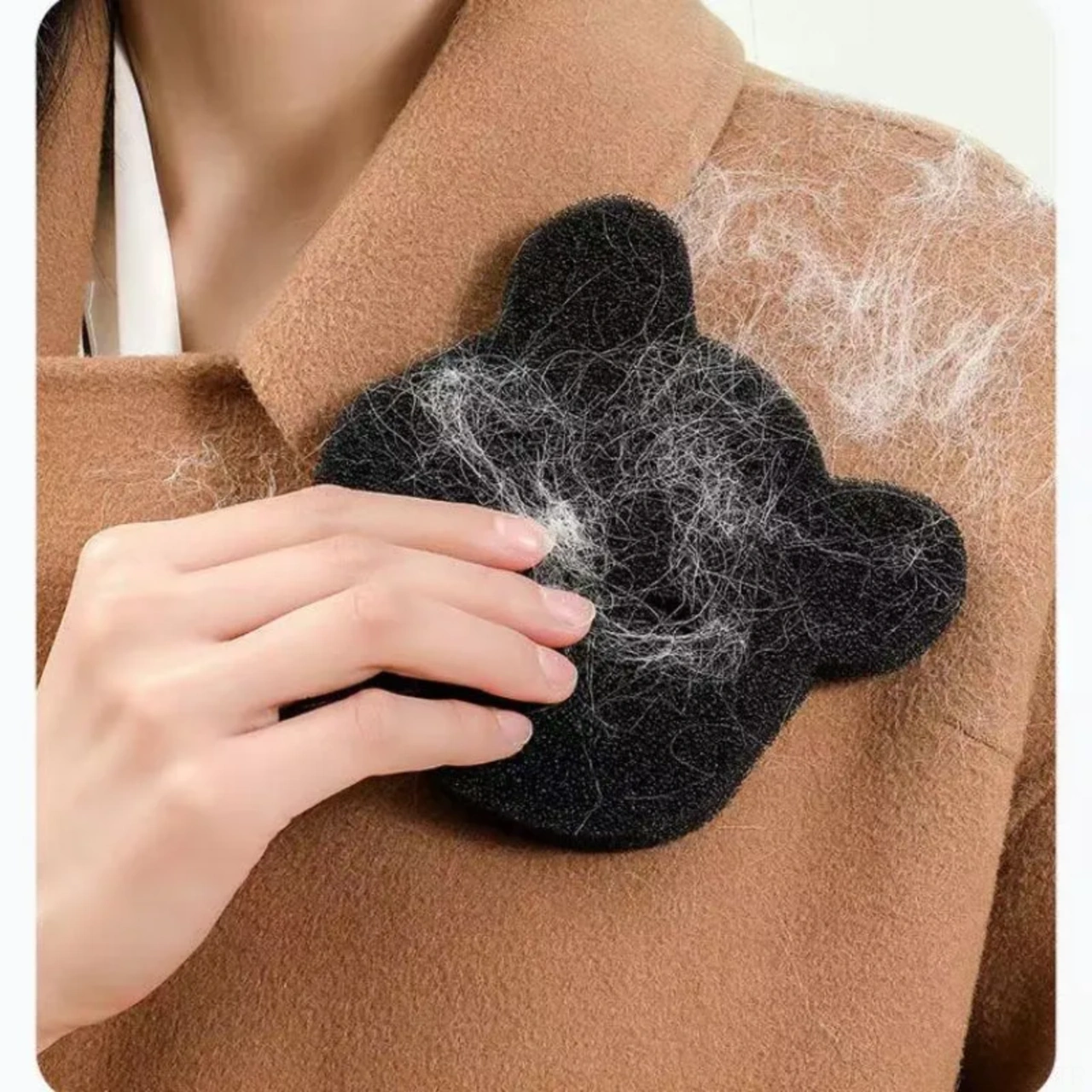 Yaleker 10 Adet Evcil Hayvan Tüy Filtre Spongesi - Çamaşır Yıkama Tüy Temizleme Tabletleri Siyah