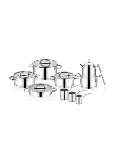 Arow Tr-4345 Apollo 13 Parça Çelik Çeyiz Seti Gümüş