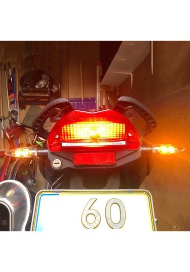Bmw R1200 / F800 İçin 1 Çift Motosiklet Led Ön Dönüş Sinyali Işığı
