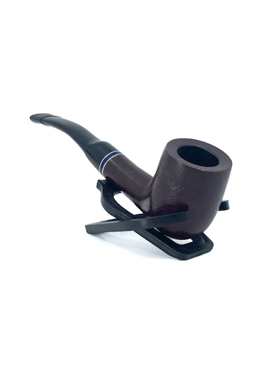 Dapper Half Bent Billiard Briar Gül Kökü 9 Mm Filtreli El Yapımı Pipo - 2645