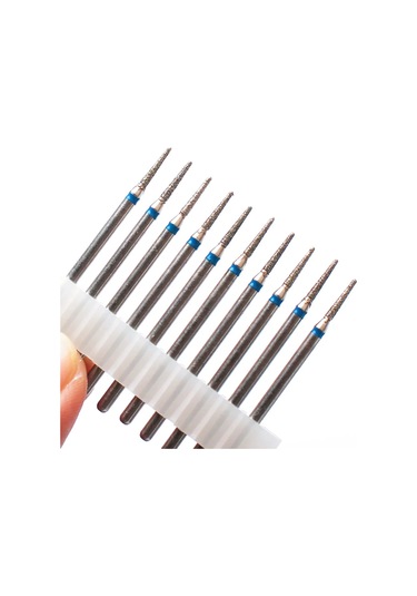 10 Adet Elmas Freze Kesicisi Tırnak Matkap Ucu Elektrikli Manikür Makinesi Tırnak Eti Temiz Dosyaları Ekipman Aksesuarları Araçları Şampanya Altın