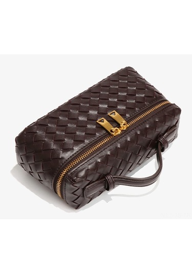 Jeemson Yeşil El Yapımı Örgülü Pu Deri Çanta - El/omuz/üst Çapraz Taşıma, Gündelik Kullanıma Uygun, Küçük Eşyaları Taşır