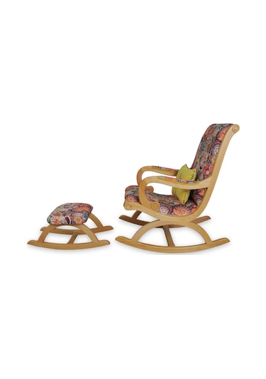 Asedia Rustik Naturel Retro Sallanan Sandalye Dinlenme Koltuğu