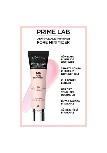 L'Oréal Paris Prime Lab Pore Minimizer Gözenek Küçültücü Makyaj Bazı