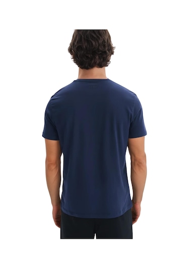 Ar-ma Erkek Regular Fit Pamuk Süprem Basic Bisiklet Yaka Tişört Y31344408002 Lacivert XL