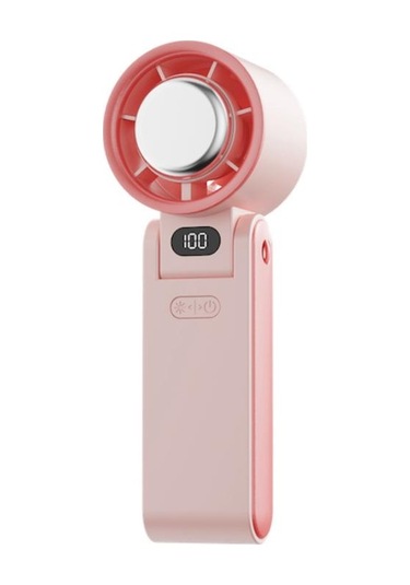 Y19 Akıllı Buz Sıkıştırma Katlanır El Taşınağı Fan Daisy Red