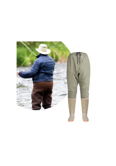 Suntek Bel Waders, Açık Hava Kano Suyu Için Pvc Bootfoot 40