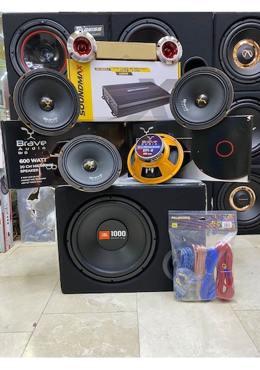 Jbl Paket 30 CM Bas Brava Audıo 20 CM İki Takım Midrange Anfi Tweet
