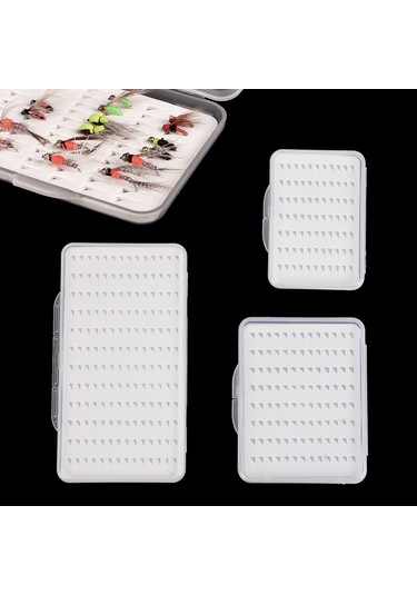 Jeehugo Küçük Boy Saçma Balık İğne Kutusu - Dayanıklı Abs + Eva, Transparent Ve İnce, Uçucu Balıkçılık Aksesuarı