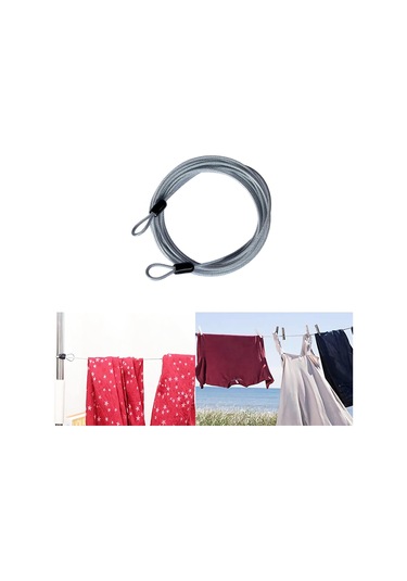 Yifomall 30ft Uzunluk 3mm Çap Dış Mekan Seyahat Çelik Kablolu Kilit - Pvc Kaplama Rust Ve Çizikten Koruma - İki Halka Hafif Güvenlik Kilit Çok Renkli