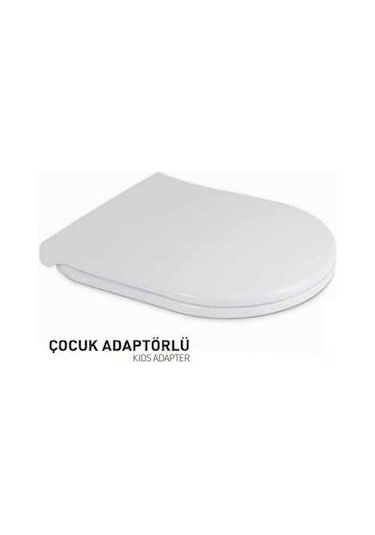 Nkp Twin Çocuk Adaptörlü Yavaş Kapanır Klozet Kapağı 0350
