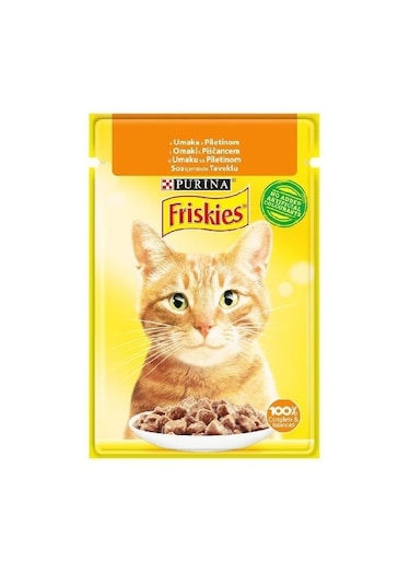 Friskies Tavuklu Pouch Yetişkin Kedi Maması 8 x 85 G