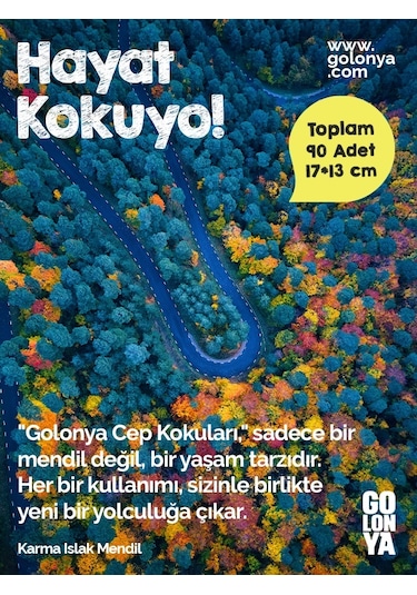 Golonya Karma Islak Mendil 90'lı 10 x 5.5 CM