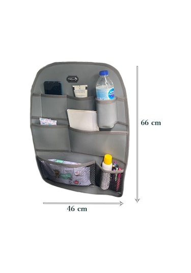 Chery Tiggo 7 Pro Comfort Deri Koltuk Arkası Düzenleyici Koruyucu Gri 2 Adet Şhn