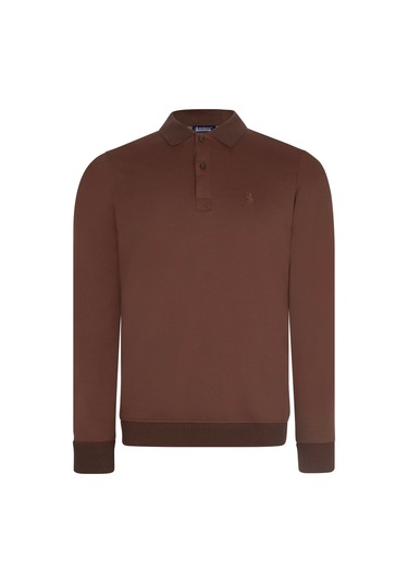 V4007 Dewberry Erkek Sweatshırt-kahve Kahve