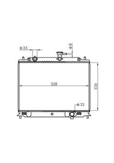 ORIS BHY073026 Radyatör Brazing Accent Era 1.5 CRDI 05 Ac Klimasız Manuel 370X528X26