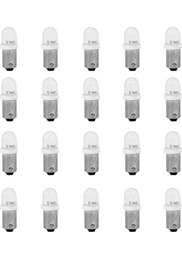 Xindoker Araba 12v Beyaz Led Fari Işığı - Ba9s T11 T4w H6w 1895 Tipi, Enerji Tasarruflu, Kolay Kurulum, 20 Adet Paket