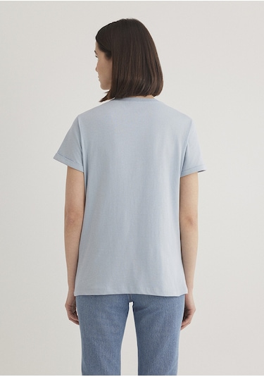 Mavi - Denim Baskılı Mavi Istanbul Tişört 1610222-70816 (518468861) Mavi