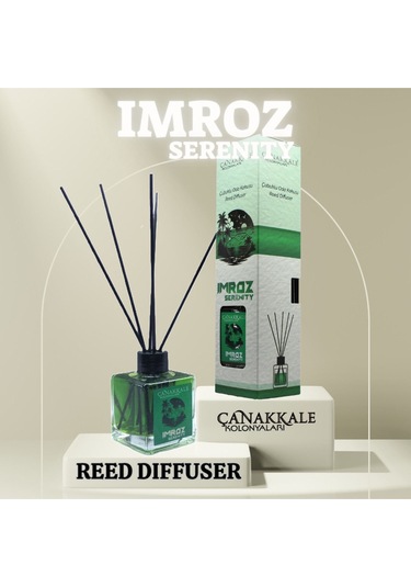 Çanakkale Kolonyaları Imroz Bambu Çubuklu Oda Kokusu Cam 100 ML
