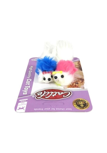 Catlife Kediler İçin Tüylü Fare Oyuncak 2'li
