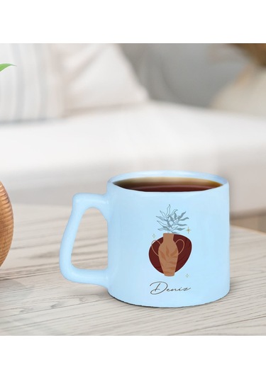 Bk Gift Kişiye Özel İsimli Pastel Mavi Middle Kupa Bardak-11, Arkadaşa Hediye, Ev Hediyesi, Doğum Günü Hediyesi, Ofis Hediyesi Kobitmeyencom30020 Bk G