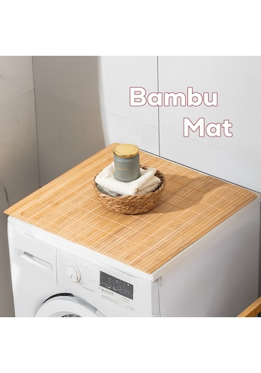 Porsima Pbt-374 Ahşap Bambu Kaymaz Banyo Matı Paspas 45x70cm