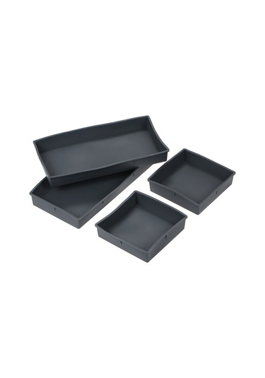 Teltree Fırın İçin 4'lü Silikon Pişirme Tepsisi - Kare Ve Dikdörtgen Modeller Diğer