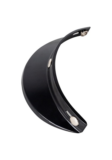 Teltree Motorsiklet Kaskı Güneş Koruyucu Ünlü Tipi Üç Kanca Desenli Pc Materyalli Kask Şapka Siyah