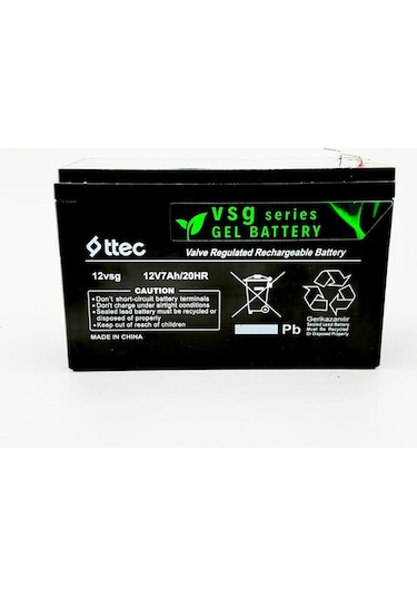 Ttec Jp12v 7a Jel Akü