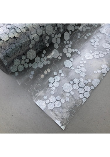 Pvc Şeffaf 012 Desenli 1,2 Mm Kalın Masa Örtüsü