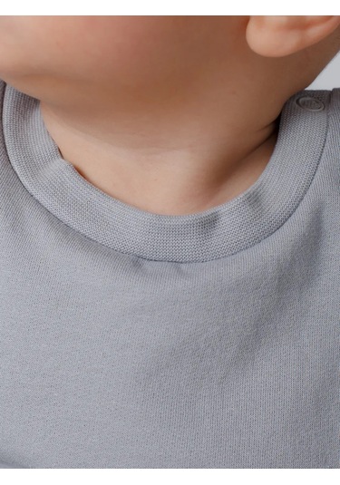 Topotushkı Yenidoğanlar İçin Uzun Kollu Tişört 277117951 Gri